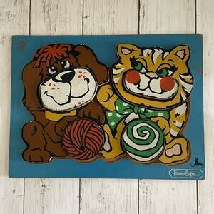 Vtg Rainbow Crafts Inc. Wood Childrens Puzzle